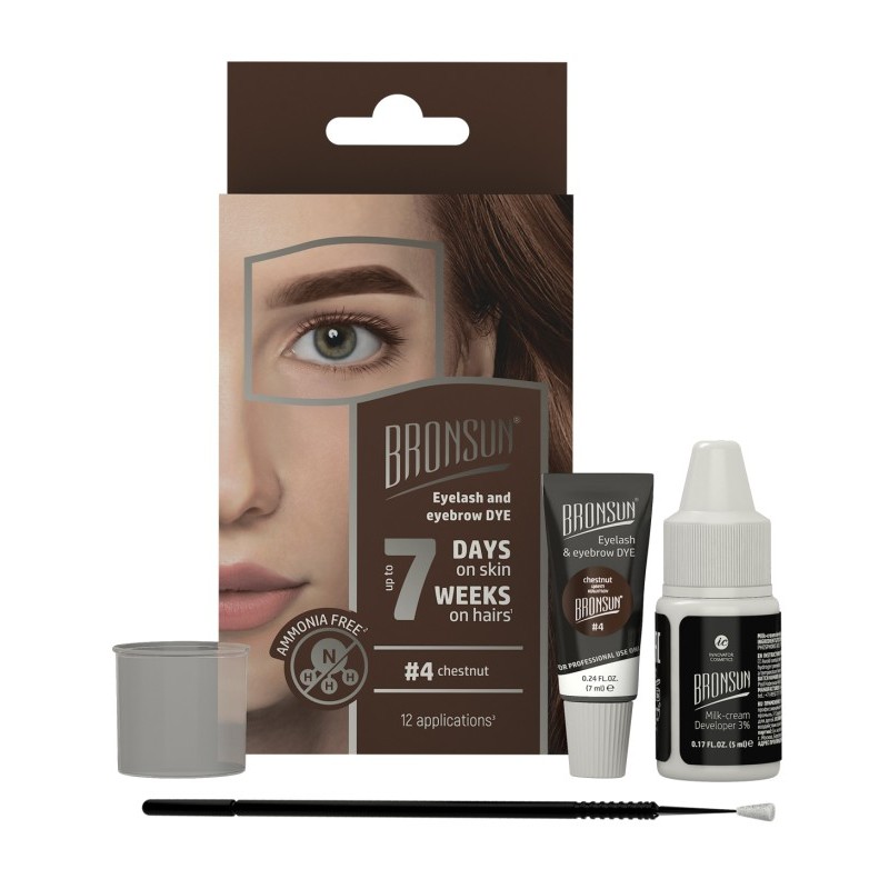 Kit Vopsea Sprancene Bronsun Chestnut | IBeauty Romania