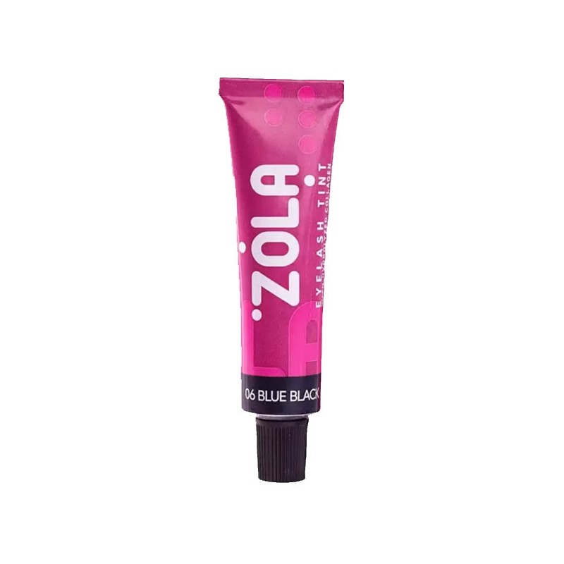 Vopsea sprancene cu colagen 06 Blue Black ZOLA