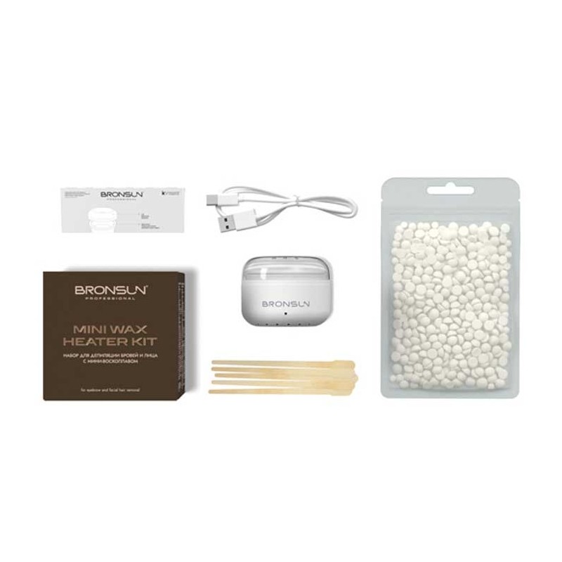Set epilare sprâncene cu mini încălzitor de ceară BRONSUN